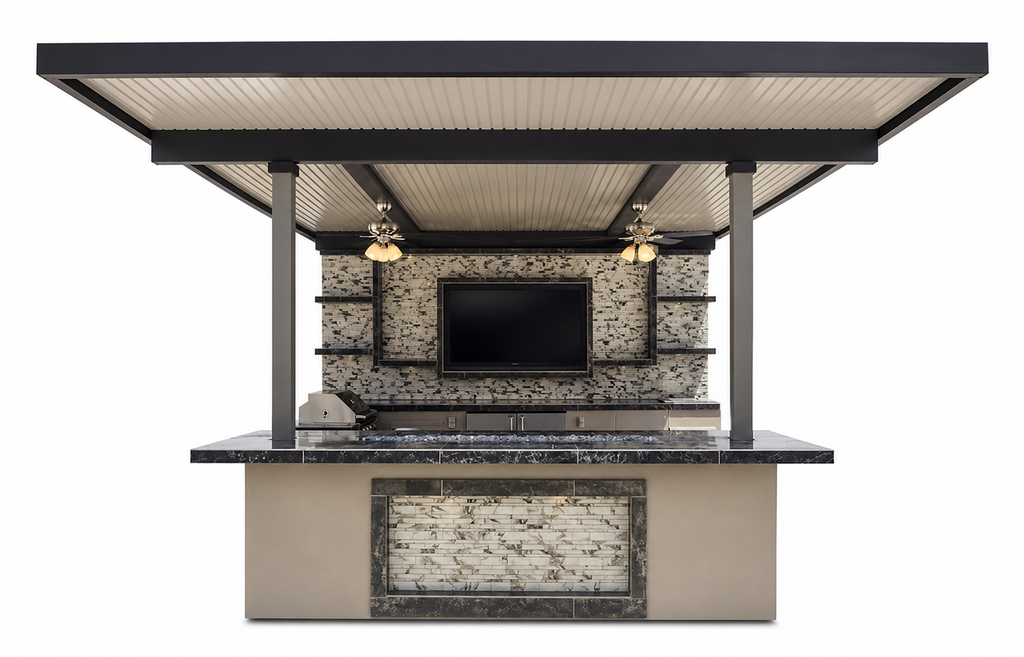 KoKoMo Montego Outdoor Kitchen BBQ Island – Stylish Built-In Grill Island for Patios